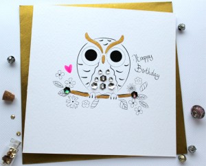 02 SABIVO Design Greeting Card Birthday Owl 800