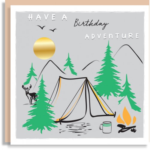 Tent Birthday Card