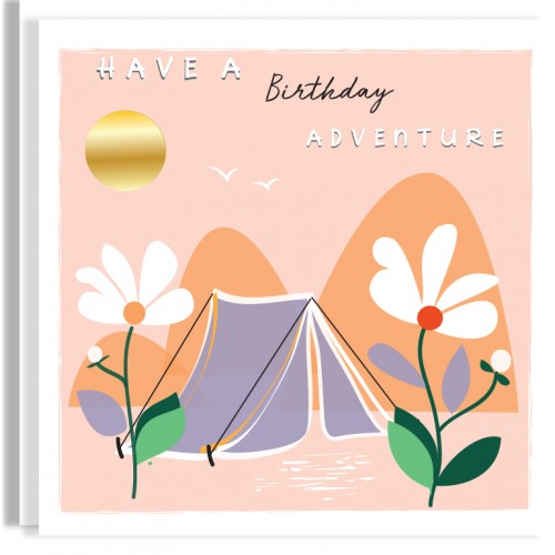 Camping 2 Birthday Card