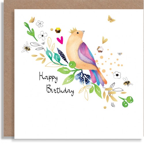 Birthday Orange Bird