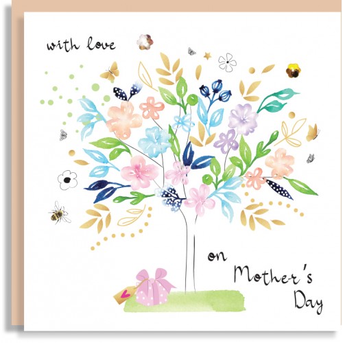 Floral Tree Mother's Day Card