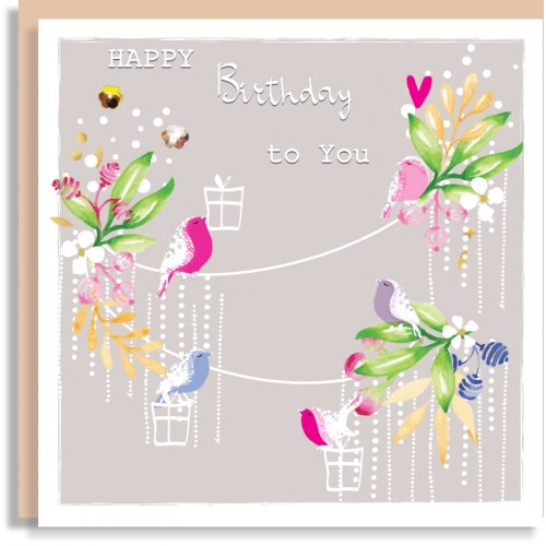 Birds Birthday Card