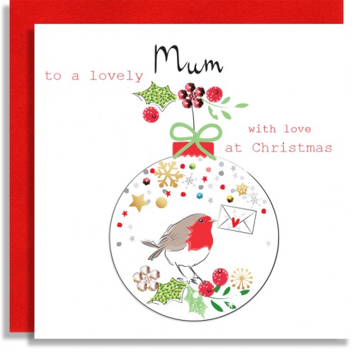 Mum Robin Bauble