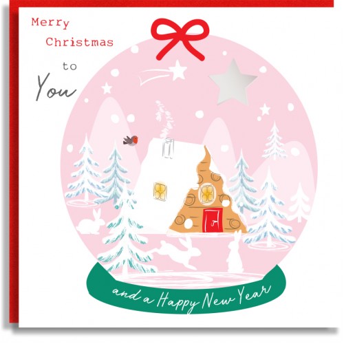 Log Cabin to You Christmas Card
