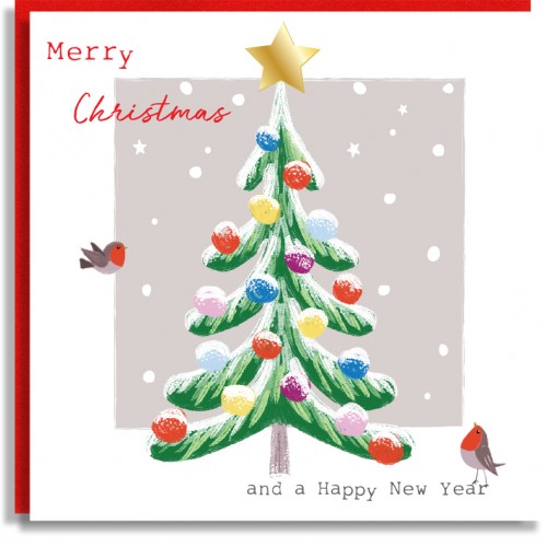 Christmas Tree Happy New Year Christmas Card