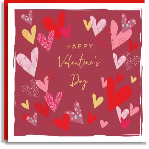 Love Hearts Valentine Card