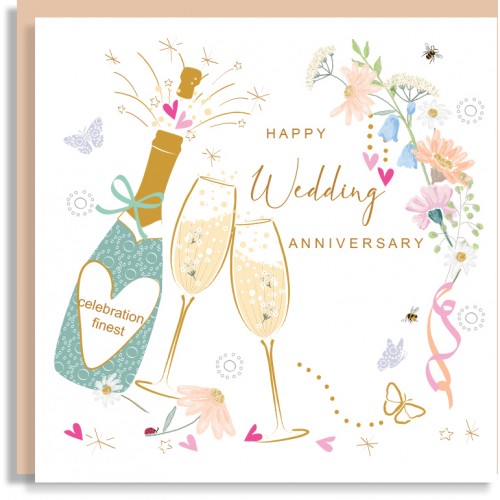 Anniversary Bubbly Greeting Card