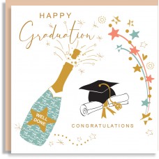Graduation Champagne Card