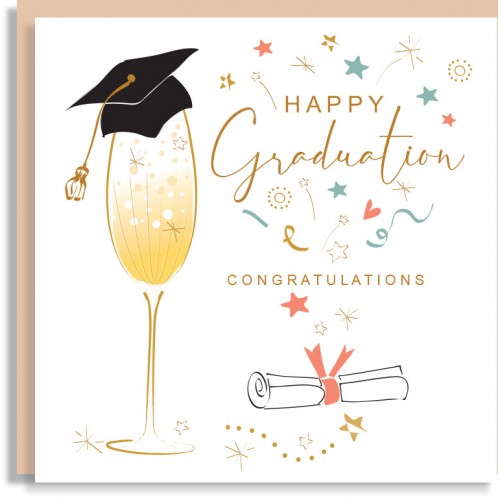 Graduation Glass Card