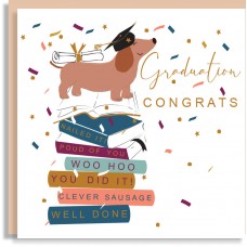 Graduation Dog Card