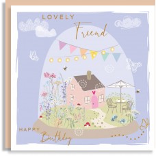 Happy Birthday Friend House Card