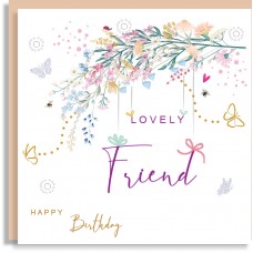 Happy Birthday Friend Floral Branch Card