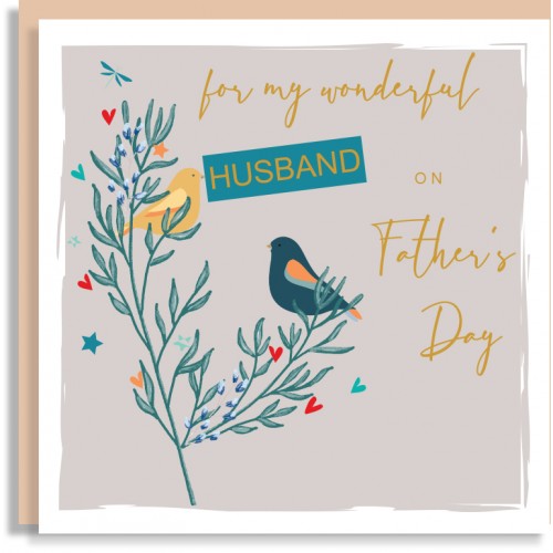 Birds Husband Father's Day Card