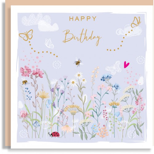 Happy Birthday Meadow Card