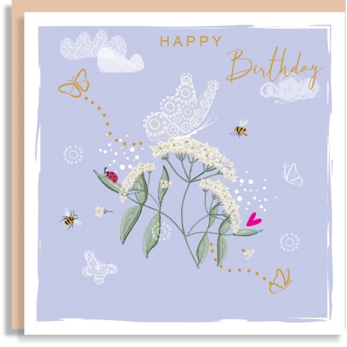 Happy Birthday Elderflower Card