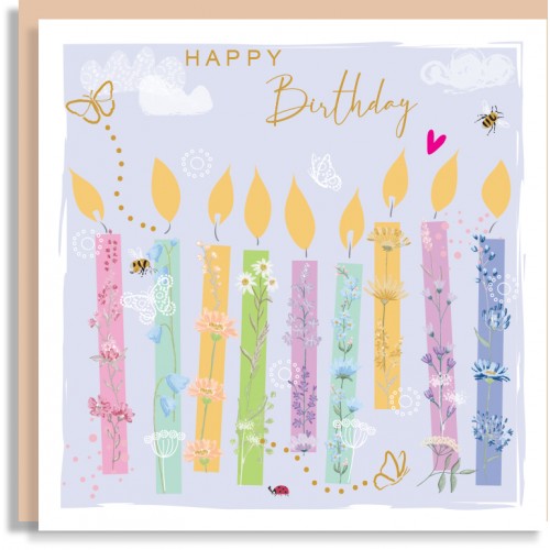 Happy Birthday Candles Card