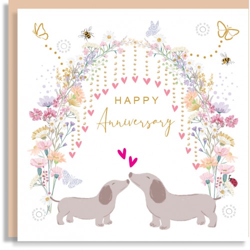 Happy Anniversay Dachshunds Card
