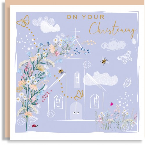 Christening Church Card