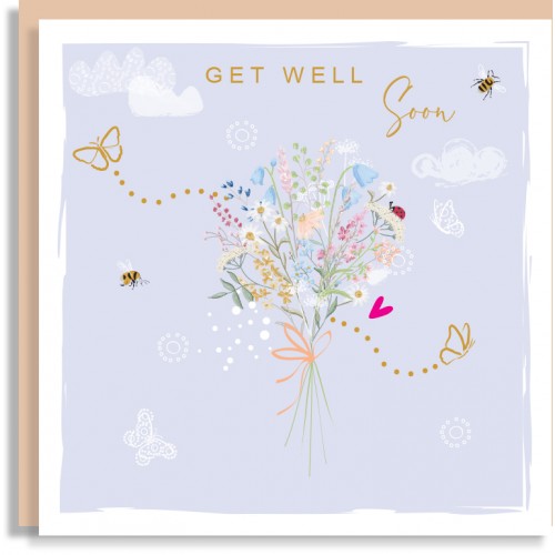 Get Well Soon Bouquet Card