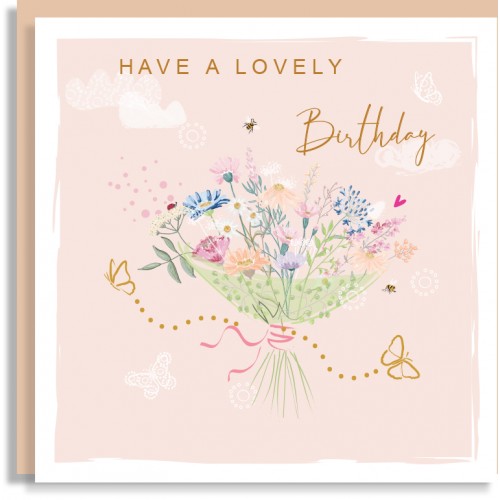 Bouquet Birthday Card