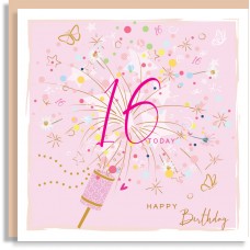Birthday 16 Greeting Card