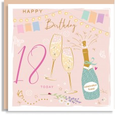Birthday 18 Greeting Card