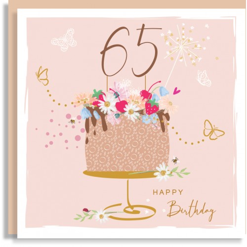 Birthday 65 Greeting Card