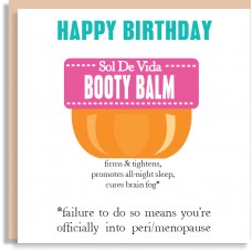 Happy Birthday Booty Balm Card