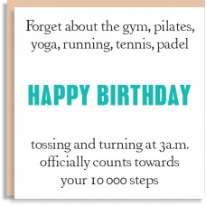 Happy Birthday Physical Exercises Card