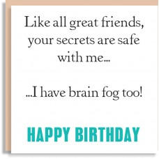 Happy Birthday Brain Fog Card