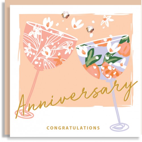 Anniversary Champagne Card